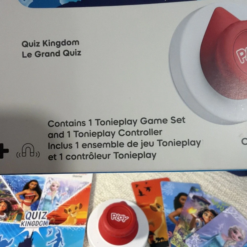 ToniePlay Complete Set Tonies Disney Quiz Kingdom Game and Controller